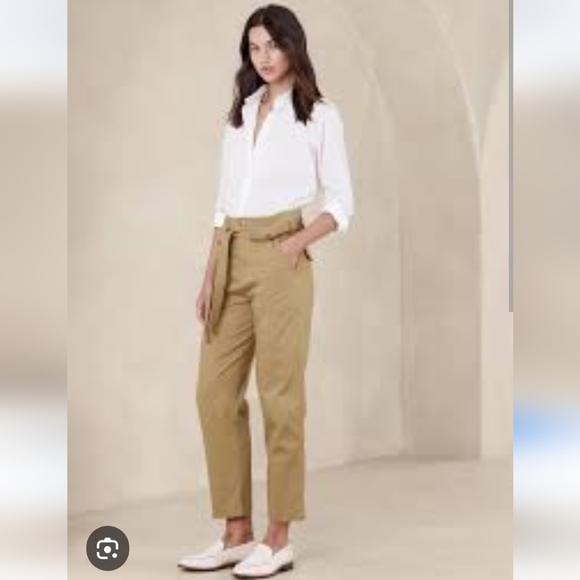 New BR Utility Tie Waist Pants - Picture 1 of 9